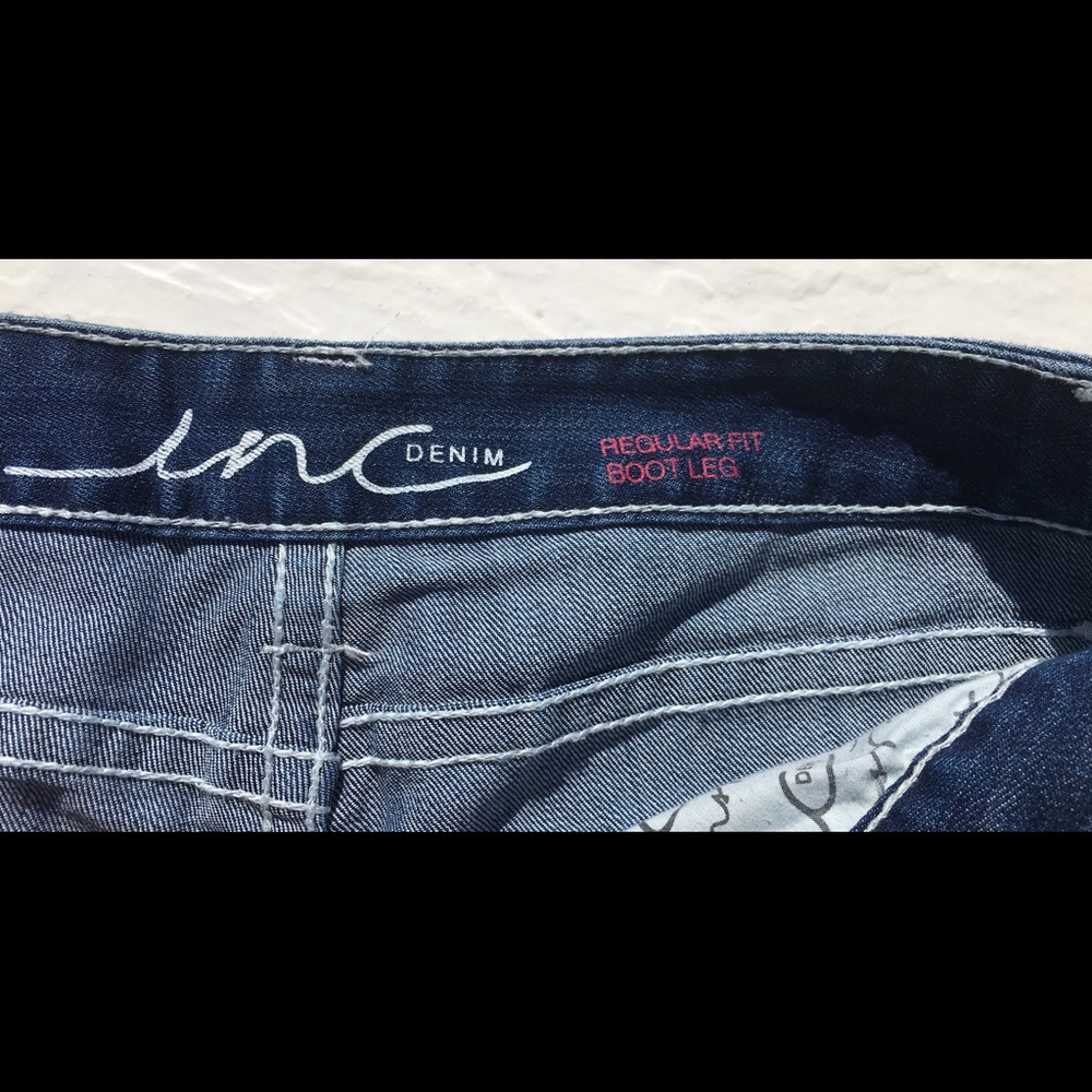 INC Denim Women's Regular Fit Bootleg Jeans - 10 - Picture 8 of 8
